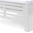Baxton Studio Sedona Twin Slat Platform Bed in White