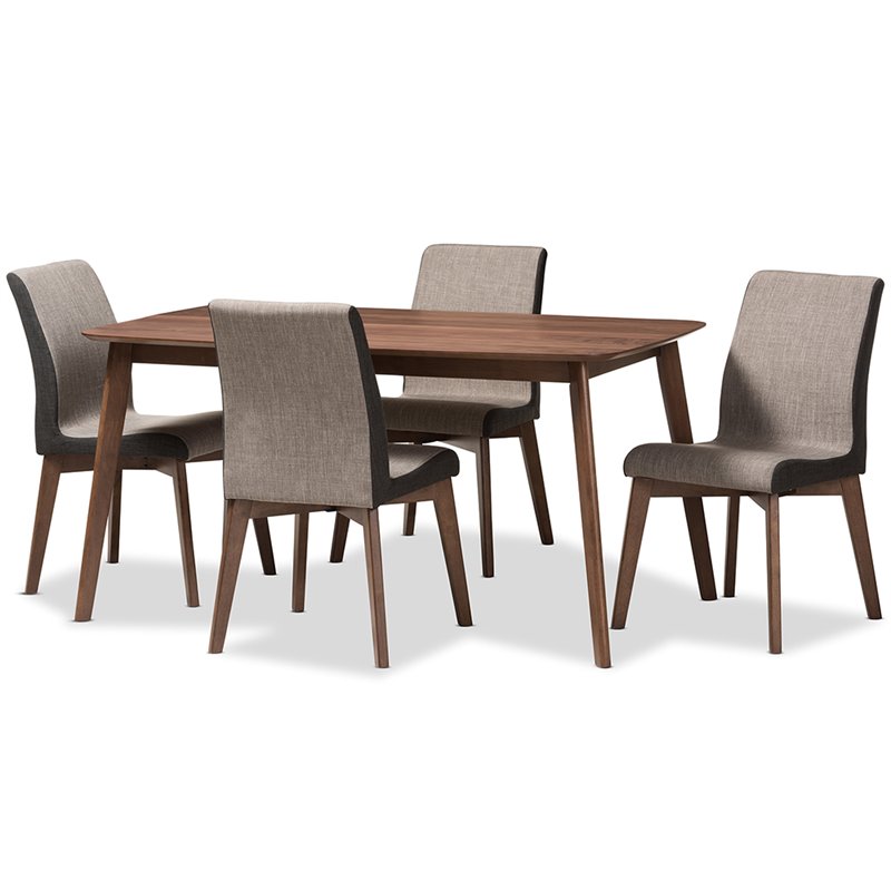 baxton studio kimberly 5 piece dining set