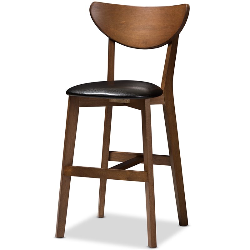 Baxton Studio Eline 5 Piece Counter Height Dining Set in Black