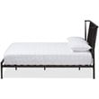 Baxton Studio Sabine Queen Metal Spindle Platform Bed in Black