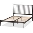 Baxton Studio Sabine Queen Metal Spindle Platform Bed in Black