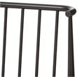 Baxton Studio Sabine Queen Metal Spindle Platform Bed in Black