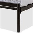 Baxton Studio Sabine Queen Metal Spindle Platform Bed in Black