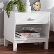 Baxton Studio Deirdre 1 Drawer Nightstand in White
