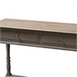 Baxton Studio Noemie 2 Drawer Console Table in Brown
