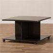 Baxton Studio Cladine Coffee Table in Wenge Brown