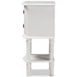 Baxton Studio Audrey 2 Drawer Nightstand in White