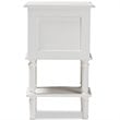 Baxton Studio Audrey 2 Drawer Nightstand in White
