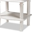 Baxton Studio Audrey 2 Drawer Nightstand in White
