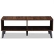 Baxton Studio Pierre Wood Coffee Table in Brown and Dark Grey