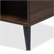 Baxton Studio Pierre Wood Coffee Table in Brown and Dark Grey