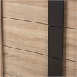 Baxton Studio Lisen 5 Drawer Modern Chest in Light Oak and Grey
