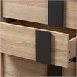 Baxton Studio Lisen 5 Drawer Modern Chest in Light Oak and Grey