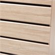 Baxton Studio Miren 5 Drawer Modern Chest in Light Oak and Dark Grey
