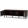 Baxton Studio Samuel Modern TV Stand in Brown and Dark Grey