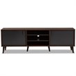 Baxton Studio Samuel Modern TV Stand in Brown and Dark Grey