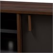Baxton Studio Samuel Modern TV Stand in Brown and Dark Grey