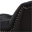 Baxton Studio Chandelle Contemporary Luxe Velvet Tufted Bench in Black