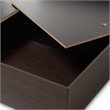 Baxton Studio Larsine Queen Bookcase Platform Bed in Brown