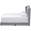 Baxton Studio Aden Fabric Tufted Queen Bed in Grey