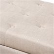Baxton Studio Michaela Upholstered Storage Ottoman Bench in Beige