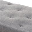 Baxton Studio Michaela Upholstered Storage Ottoman Bench in Grey