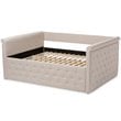 Baxton Studio Amaya Tufted Queen Daybed in Light Beige