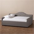 Baxton Studio Eliza Tufted Full Daybed in Grey