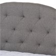 Baxton Studio Eliza Tufted Full Daybed in Grey