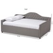Baxton Studio Eliza Tufted Full Daybed in Grey