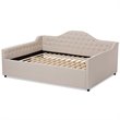 Baxton Studio Eliza Tufted Full Daybed in Light Beige Fabric