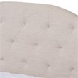 Baxton Studio Eliza Tufted Full Daybed in Light Beige Fabric