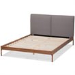 Baxton Studio Aveneil Modern Upholstered King Platform Bed in Grey