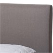 Baxton Studio Aveneil Modern Upholstered King Platform Bed in Grey