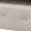 Baxton Studio Alena Tufted Queen Daybed with Trundle in Light Beige