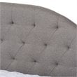 Baxton Studio Eliza Tufted Queen Daybed with Trundle in Grey