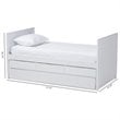 Baxton Studio Linna Storage Daybed with Trundle in White
