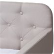Baxton Studio Camelia Fabric Tufted Twin Daybed in Beige