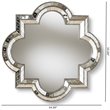 Baxton Studio Catia Decorative Quatrefoil Wall Mirror in Silver