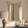 Baxton Studio Melia Decorative Wall Mirror in Gold