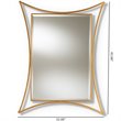 Baxton Studio Melia Decorative Wall Mirror in Gold