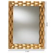Baxton Studio Arpina Decorative Wall Mirror in Gold