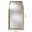 Baxton Studio Alice Queen Anne Style Decorative Wall Mirror in Gold