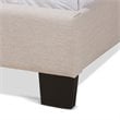 Baxton Studio Lisette Fabric Tufted Full Bed in Beige