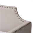 Baxton Studio Ally Beige Upholstered Twin Size Daybed with Trundle Bed