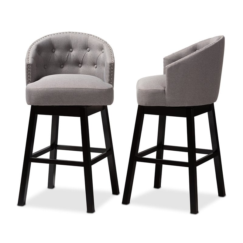 Baxton Studio Theron Bar Stool - Thumbnail 4