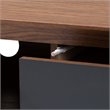 Baxton Studio Svante Mid-Century 3-Drawer Wood TV Stand in Brown