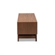 Baxton Studio Svante Mid-Century 3-Drawer Wood TV Stand in Brown
