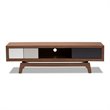 Baxton Studio Svante Mid-Century 3-Drawer Wood TV Stand in Brown