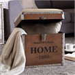 Baxton Studio Violetta Fabric and Wood Ottoman with Storage in Beige